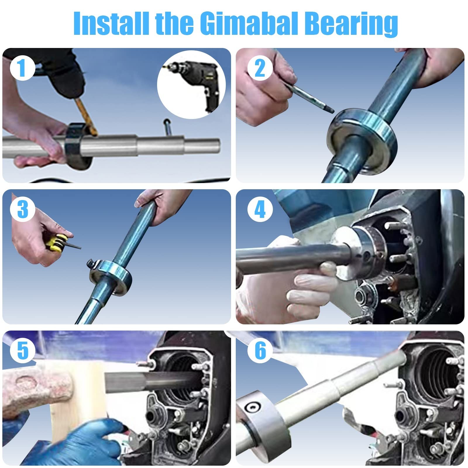 BESTOOL Gimbal Bearing Puller,Bearing Installer & Engine Alignment Tools Set …