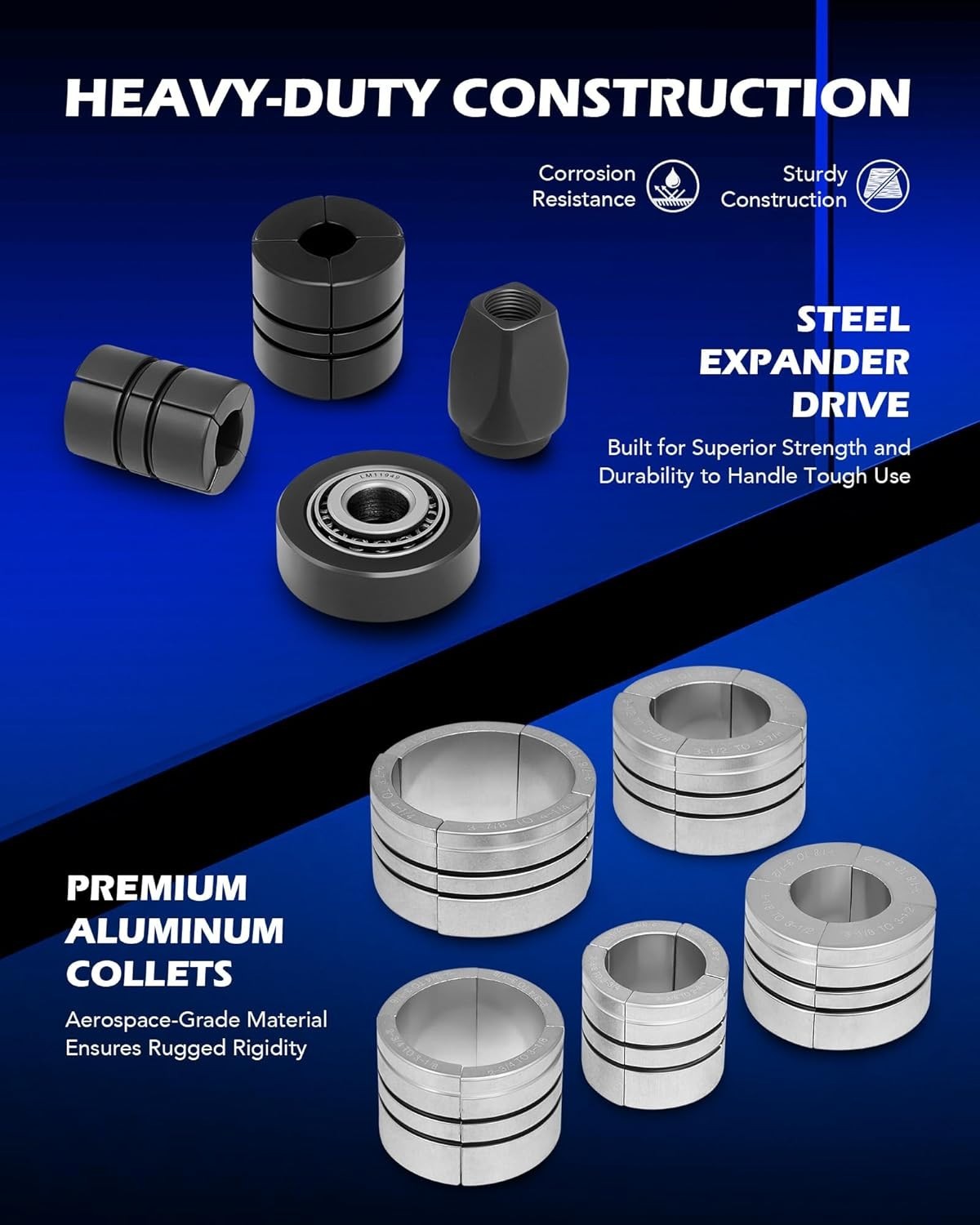 Professional Exhaust Pipe Stretcher Kit: 1-5/8″ to 4-1/4″ | Easy-to-Use Tool Set
