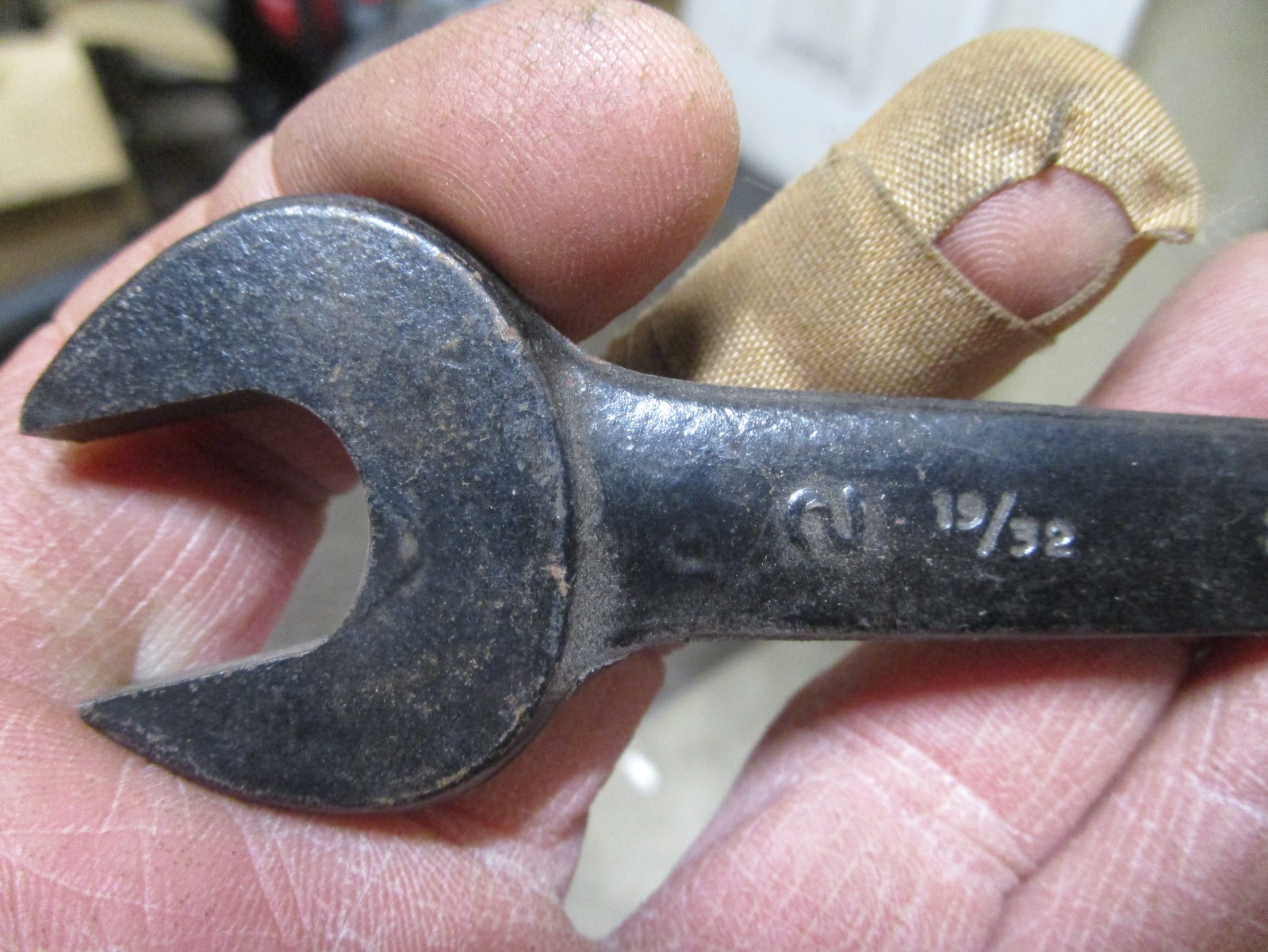 NOS Herbrand #2 19/32″ Single Open End Lathe Machine Engineers Wrench USA