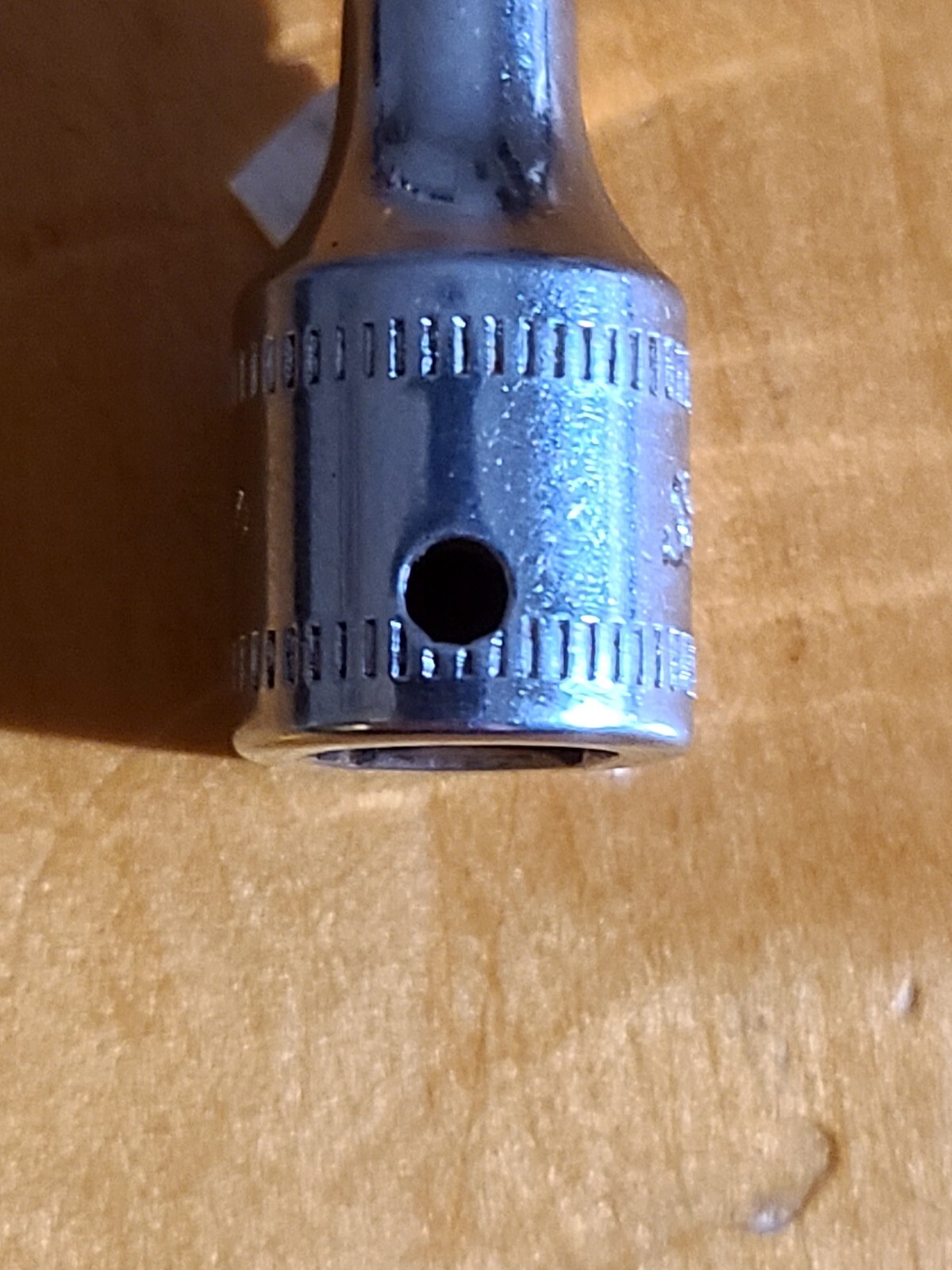 Snap On Tools 1/4” Drive 4MM 6 Point Metric Shallow Chrome Socket TMM4 USA VTG