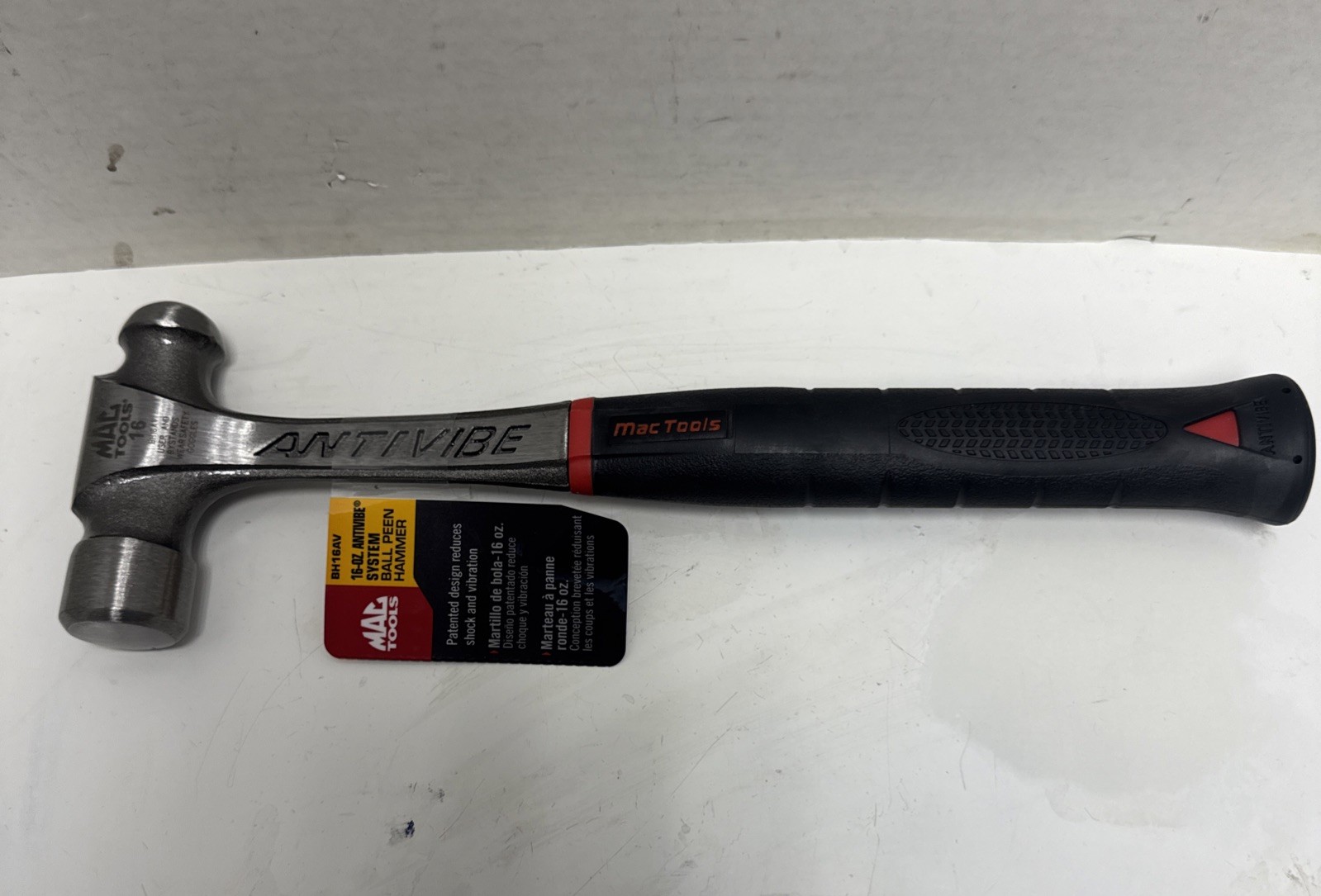 Mac Tools Heavy Hitter AntiVibe System Ball Peen Hammer Model BH16AV Brand New