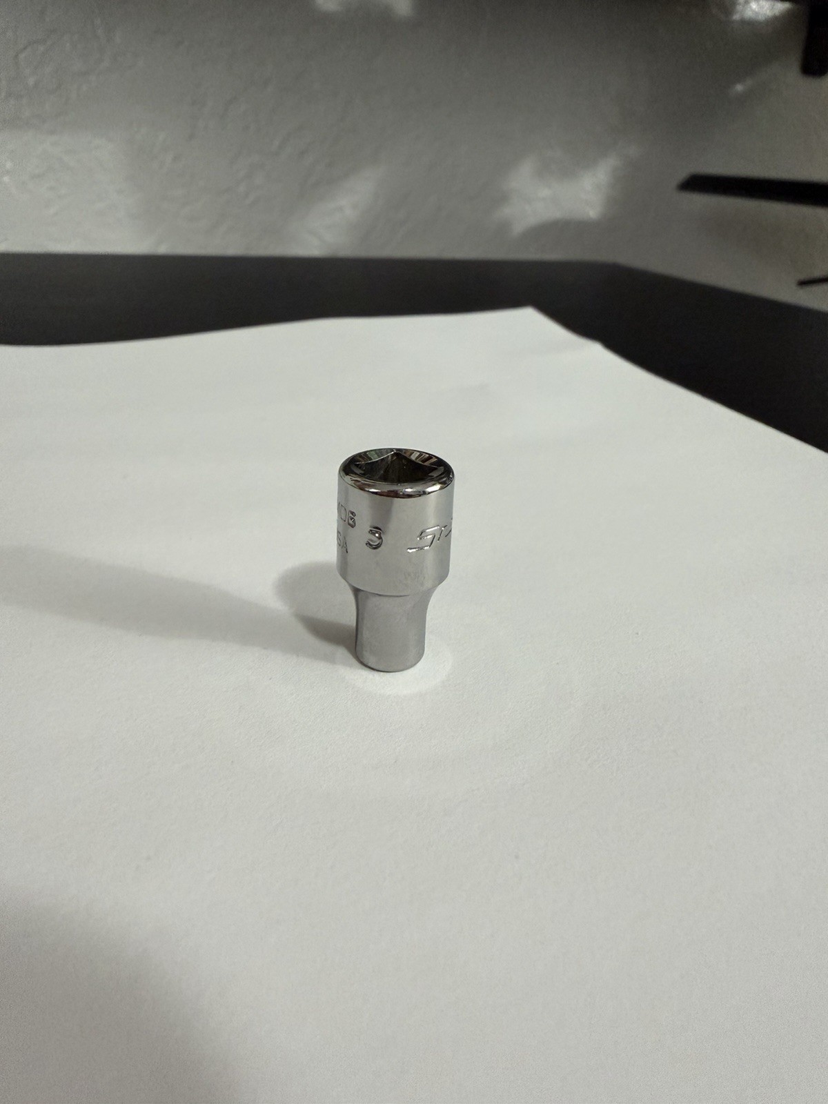 Snap On 3/16″ Shallow Socket 1/4″ Drive 12 Point TMD6 USA
