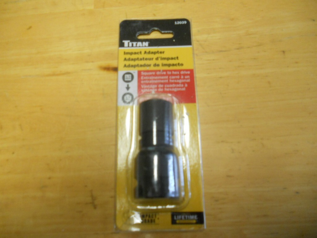Titan 12039 1/2″ Dr. to 1/4″ Hex Quick Change Impact Adapter with Quick Release