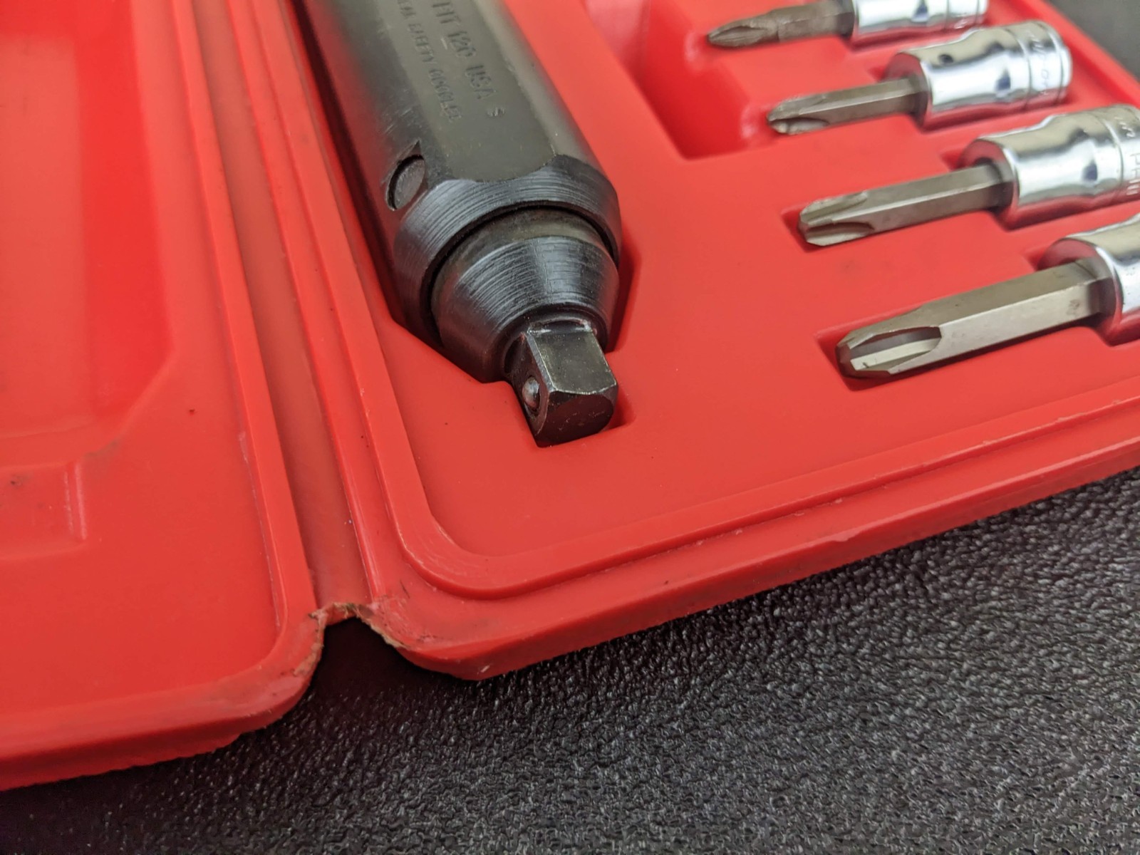 #bp060 Snap On Tools PIT208 EPIT208 3/8” Impact Driver Set 8 pcs with Case