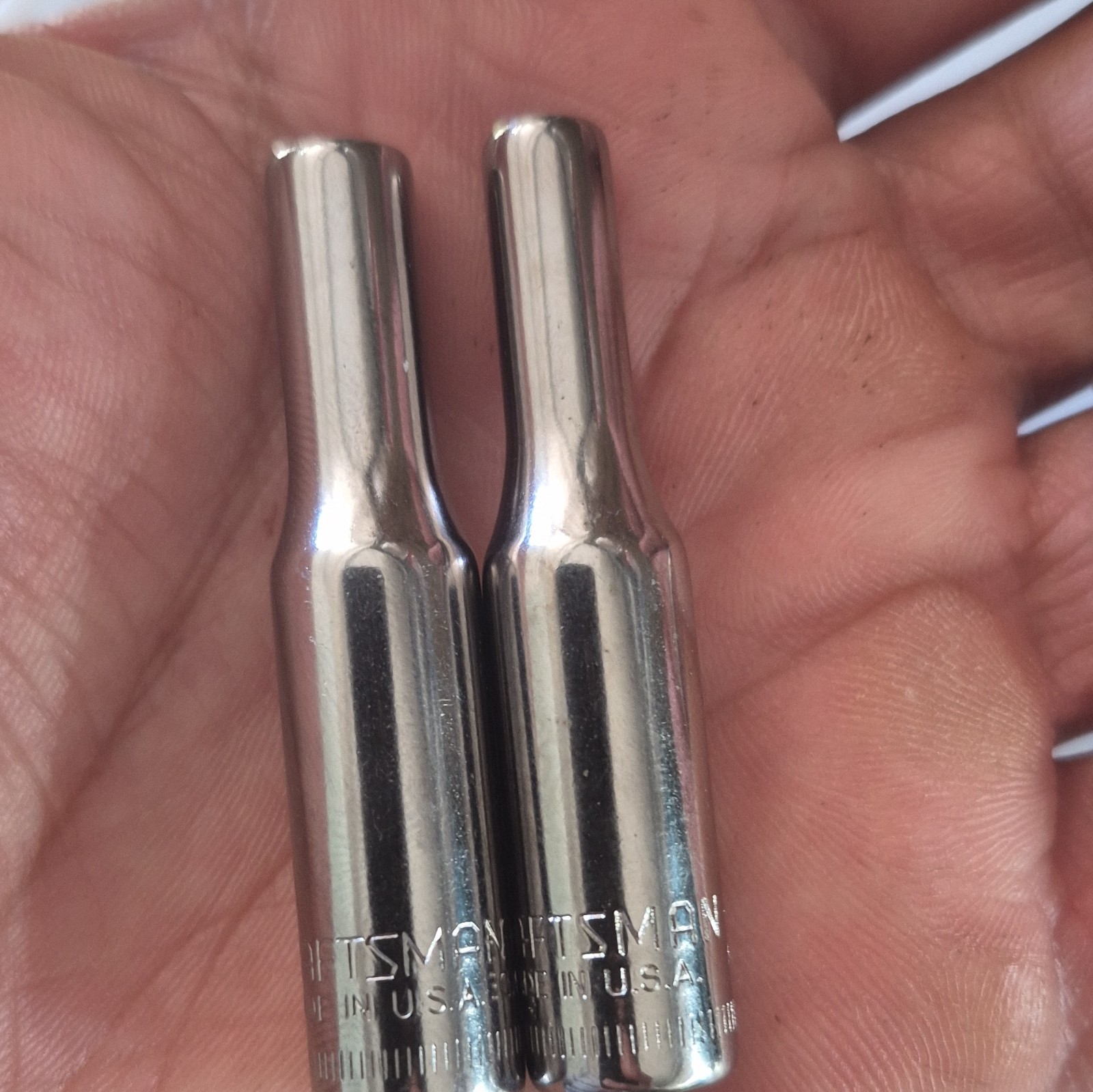 Craftsman G2 4mm & 5mm Deep Sockets 1/4″ Drive 6-Point Lot of 2 USA Made Vintage