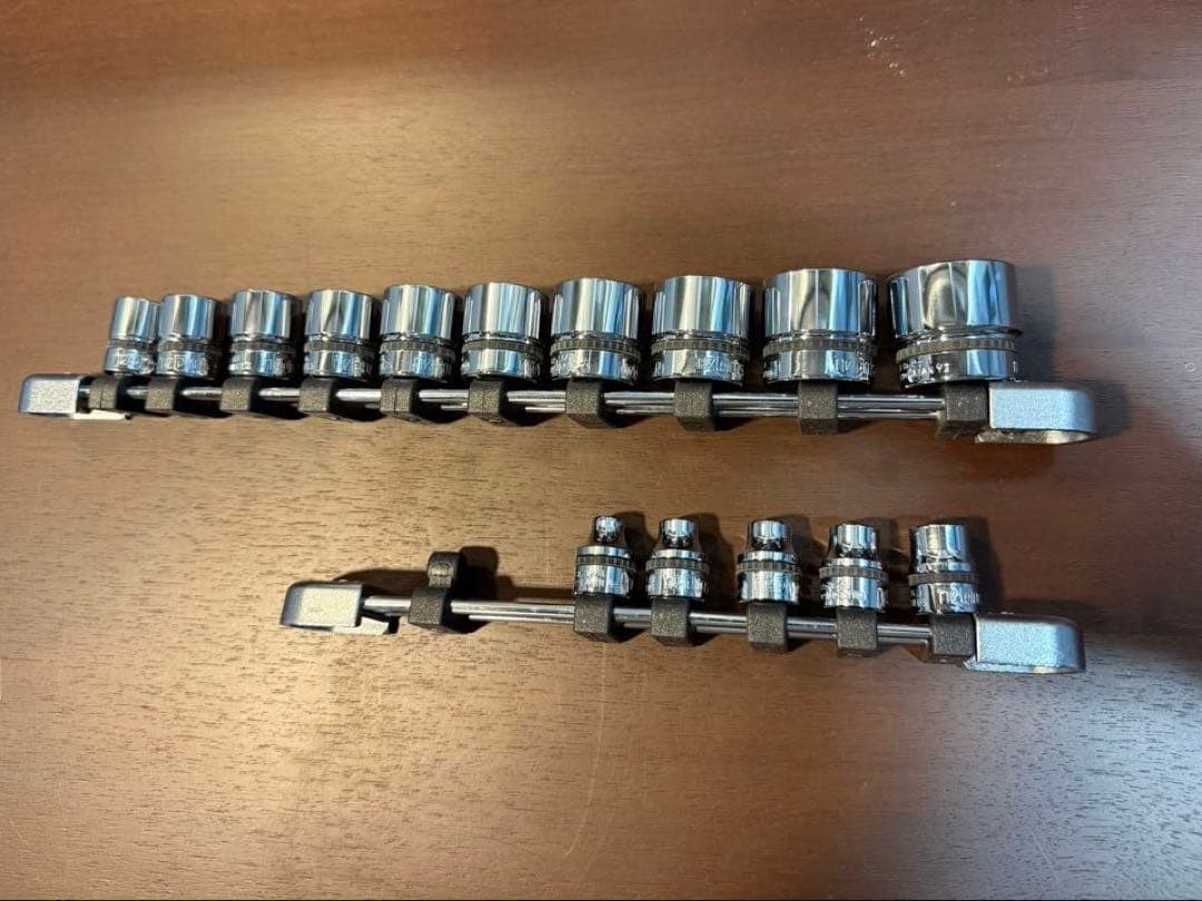 KTC NePRos 9.5SQ socket 15 piece set (hexagonal) with holder