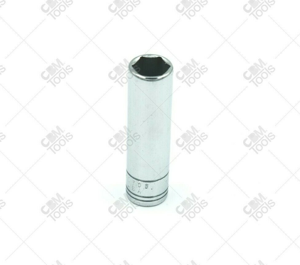 SK Hand Tools 41706 1/4 Inch Drive 10mm Deep Metric Chrome SocketUSA Made