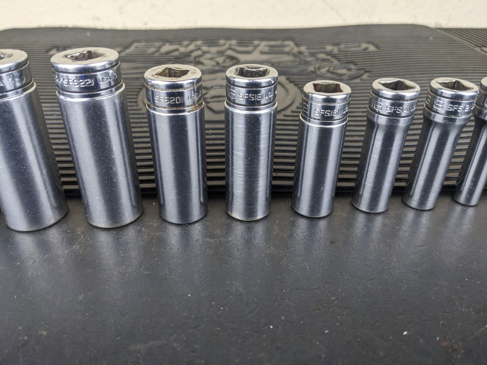 #bg224 Snap on Tools 211SFSY 3/8″ Drive Deep Chrome Socket Set Socket Set