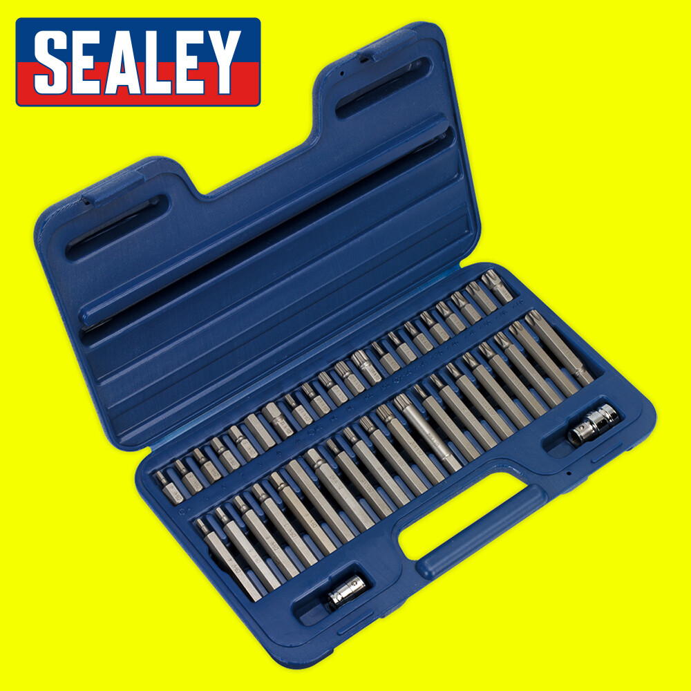 Sealey AK219 42 Piece TRX-Star Spline Hex Bit and Driver Set