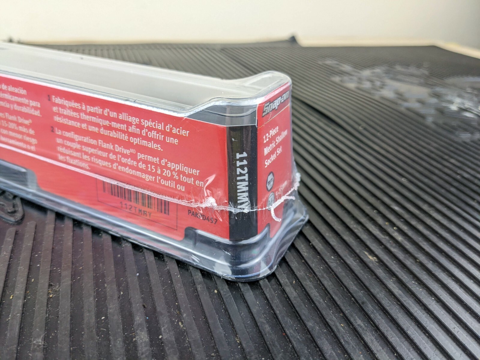 #an620 NEW Snap-on 112TMMY USA 12pc 1/4″ Drive METRIC 6 Point Shallow Socket Set