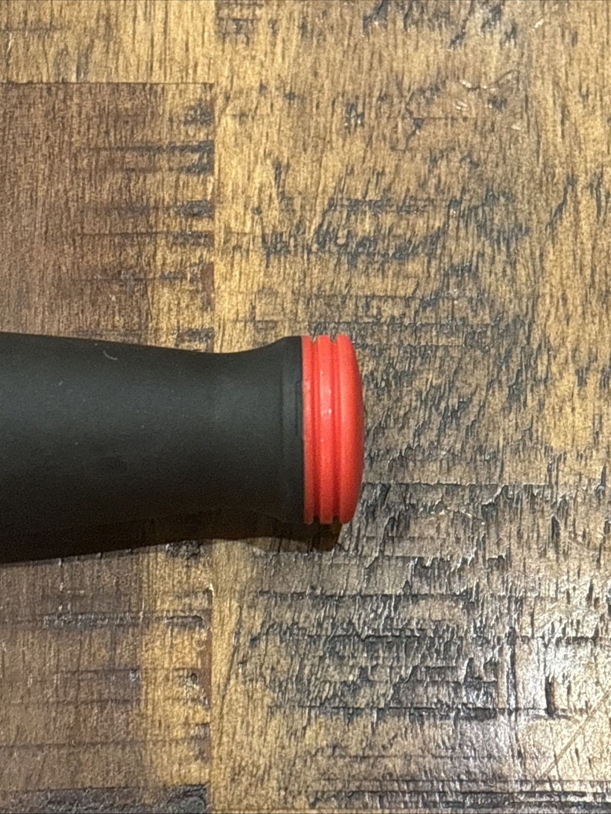 Snap-On Tools 1/4” Ratchet Replacement Handle BLACK AND RED CUSHION GRIP NEW