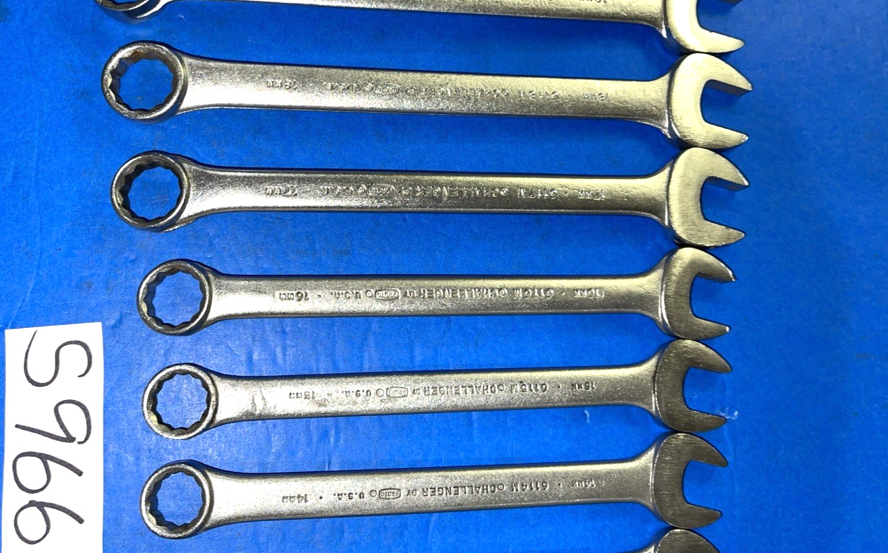 CHALLENGER BY PROTO TOOLS 13 PIECE METRIC COMBINATION WRENCH SET 12 POINT