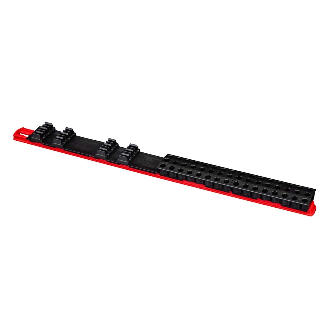 Ernst 5731 60 Tool Magnetic Bit Organizer Bar – Red/Black