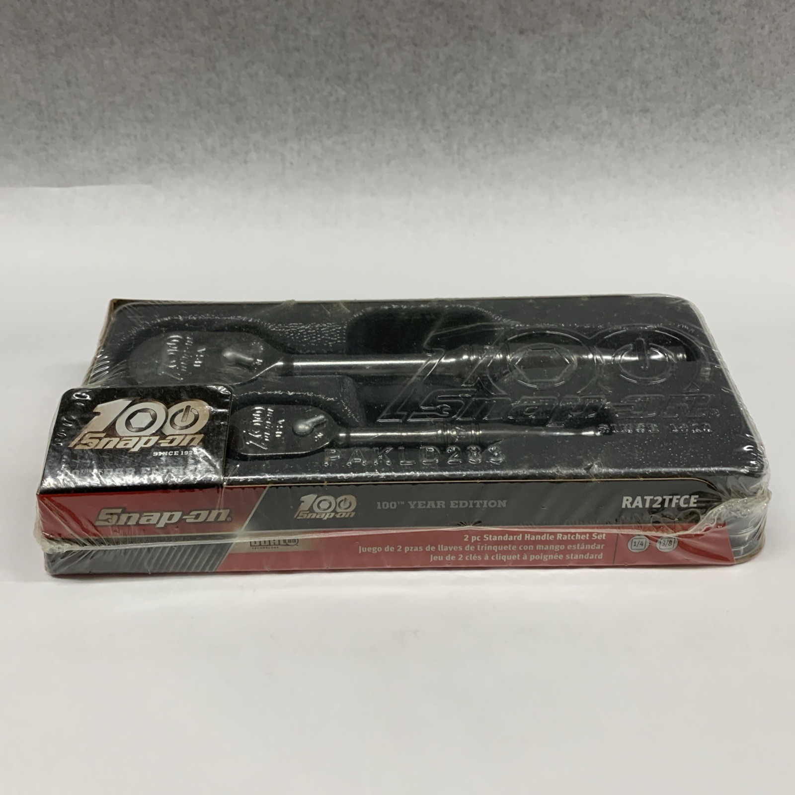 Snap On Tools RAT2TFCE NEW RARE 2 Piece 100Th Aniv Chrome Ratchet Set SEALED