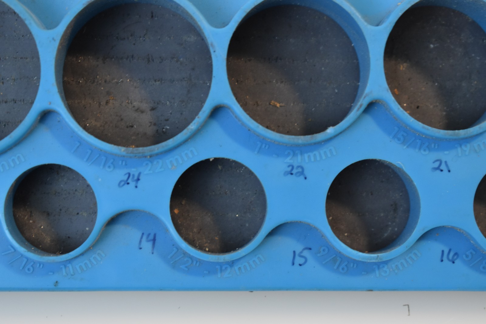 Mechanics Time Saver 5010 Series 14 hole Shallow Socket Organizer 1/2″ Drive