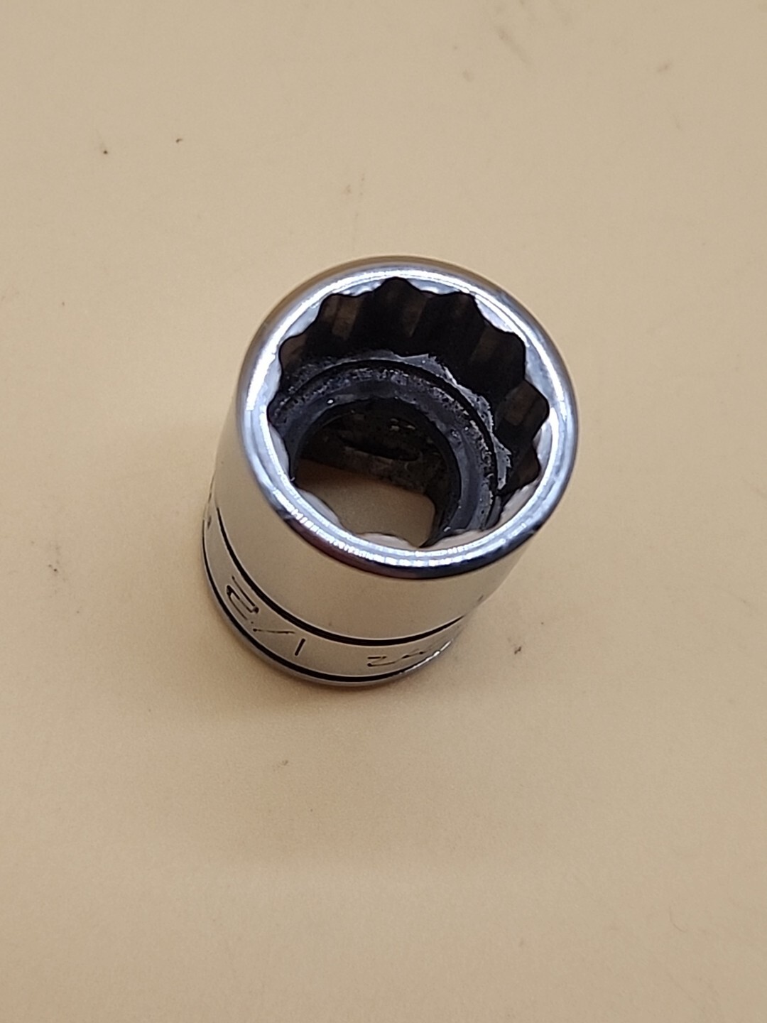 Snap-on Tools F161 1/2 In SAE 3/8” Drive 12 Point Socket USA