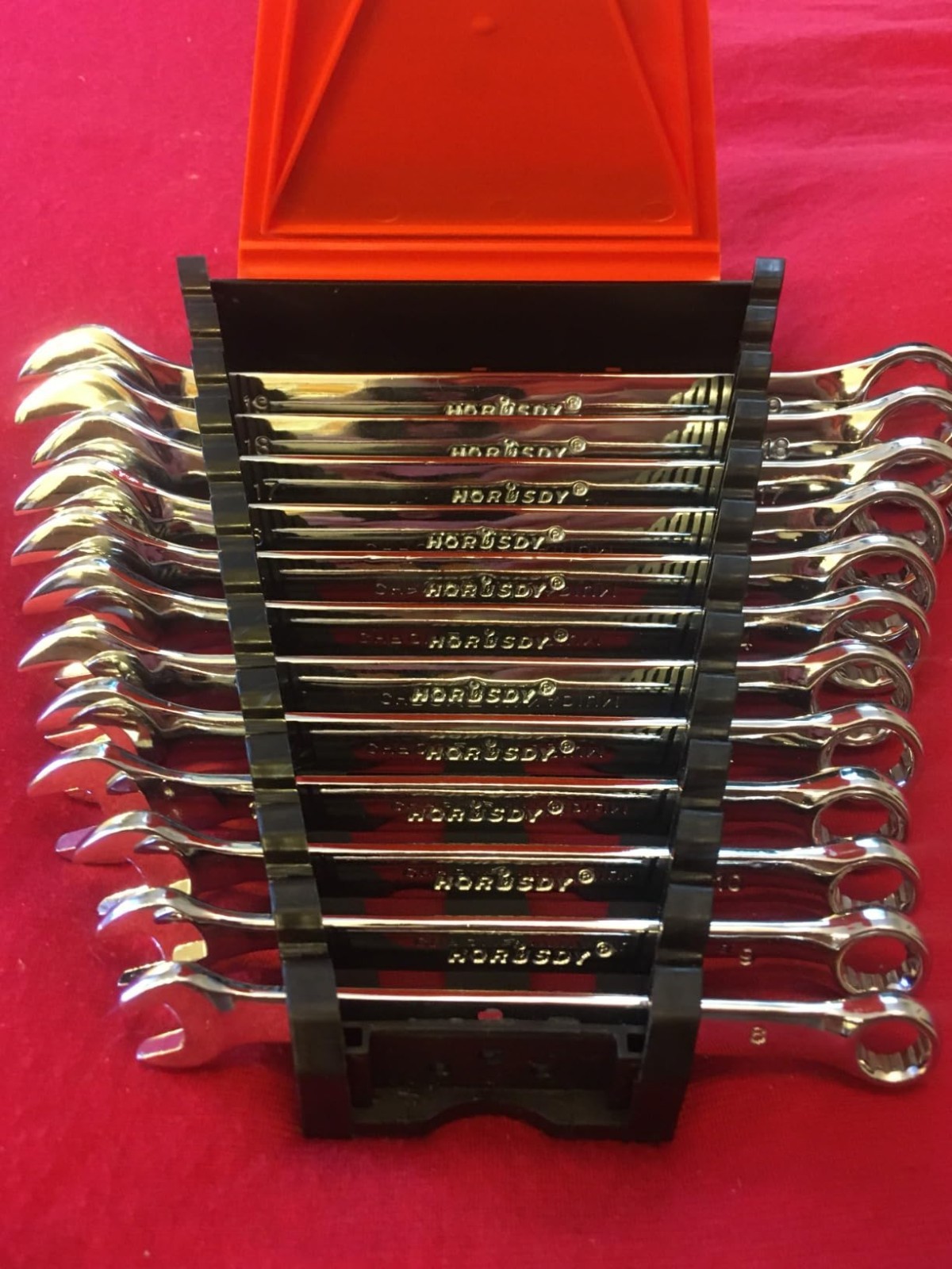 HORUSDY 12-Piece Metric Wrench Set | Combination Wrench Set with Organizer