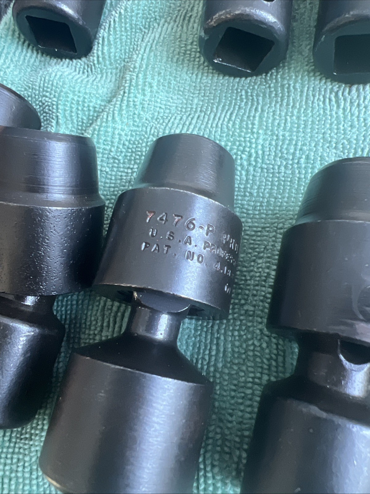Vintage PROTO USA 1/2” Drive Mixed IMPACT Swivel Socket (12 Pieces) See Photos