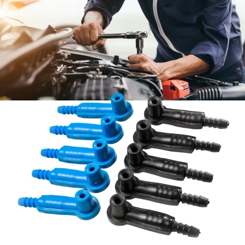 10pcs Automotive Bleeder Pump Exchange Adapter Brake Fluid Changer Connector