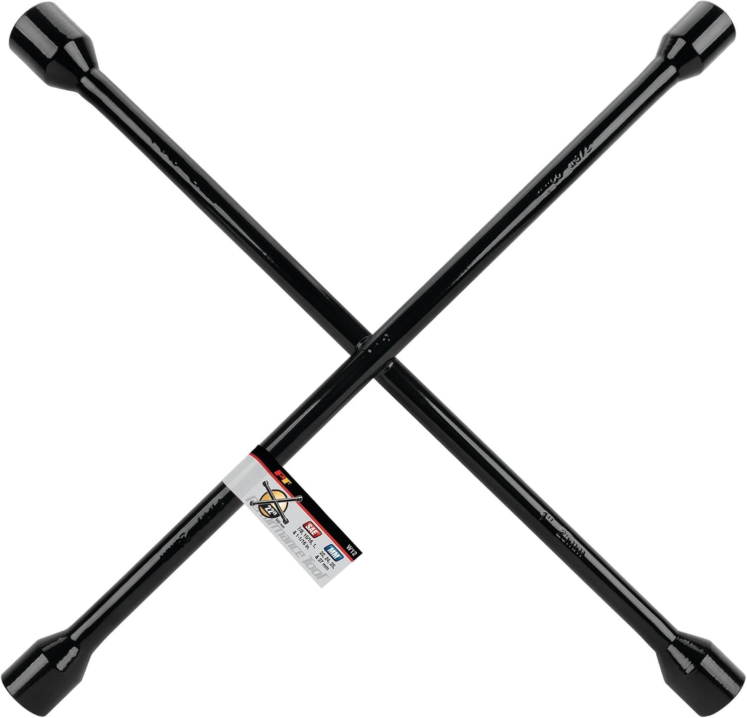 Durable 22-Inch 4-Way Lug Wrench with Four Sizes – Essential for Every Driver