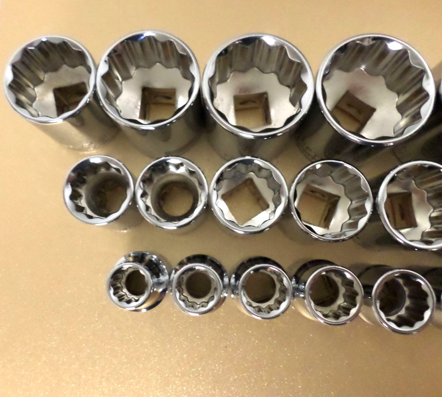 NEW Craftsman 1/2″ Metric Shallow 12pt Socket Set 10mm-19 21-25 27-28 30 32 36mm