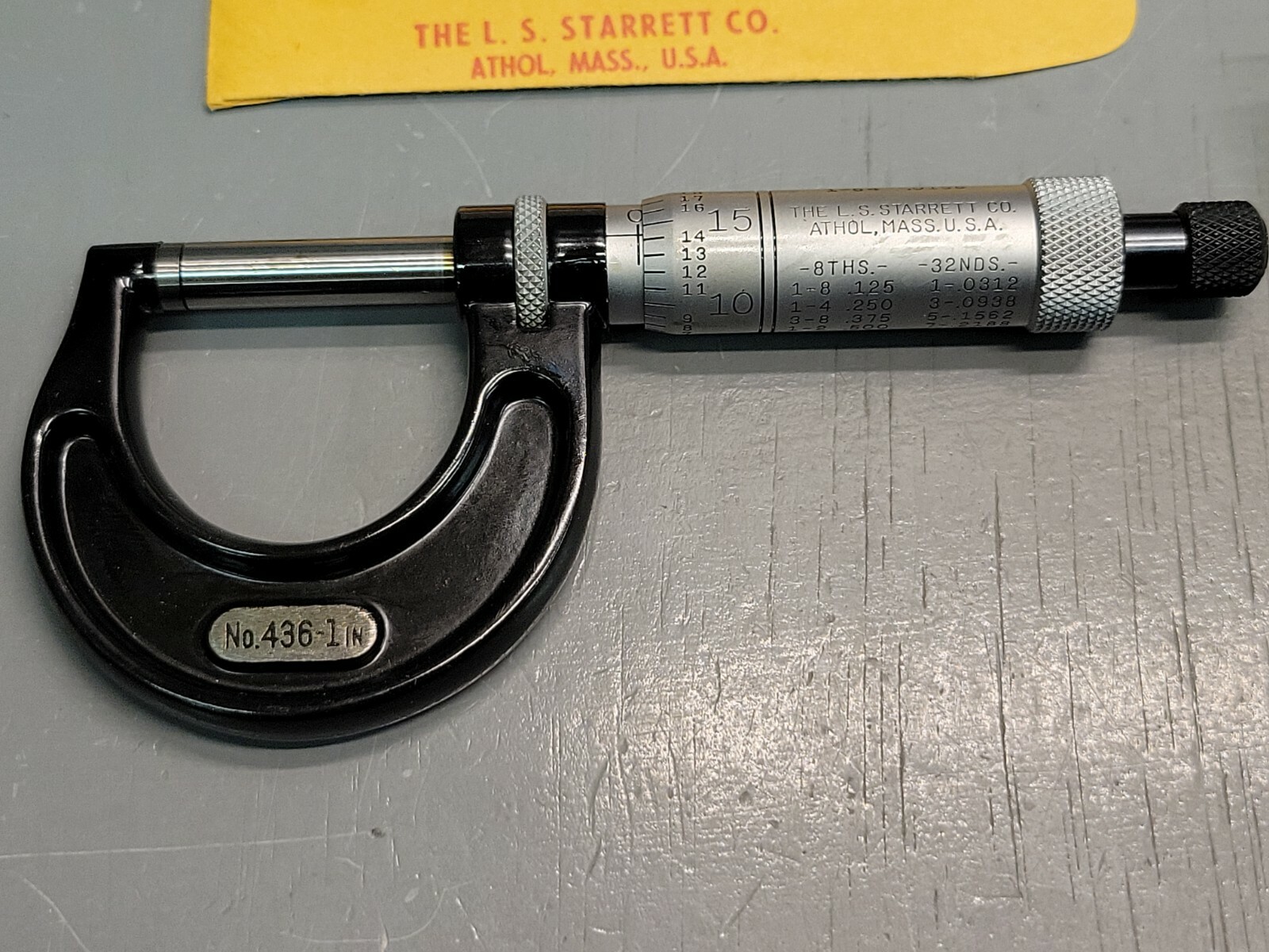 Starrett 436RL-1 Micrometer NEW OLD STOCK USA
