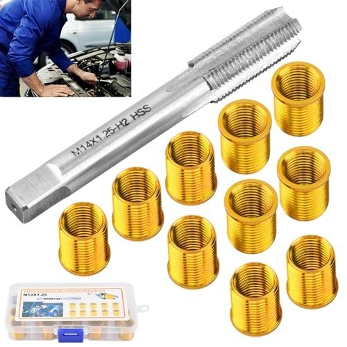 Spark Plug Thread Repair Kit – M12x1.25 & M14x1.25 Taps, High-Speed Steel Tools
