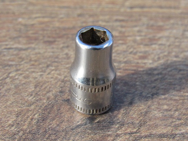 SNAP ON 6MM TMM6 1/4″ DRIVE METRIC 6 PT SHALLOW CHROME SOCKET 6 MM TMM ID MARK