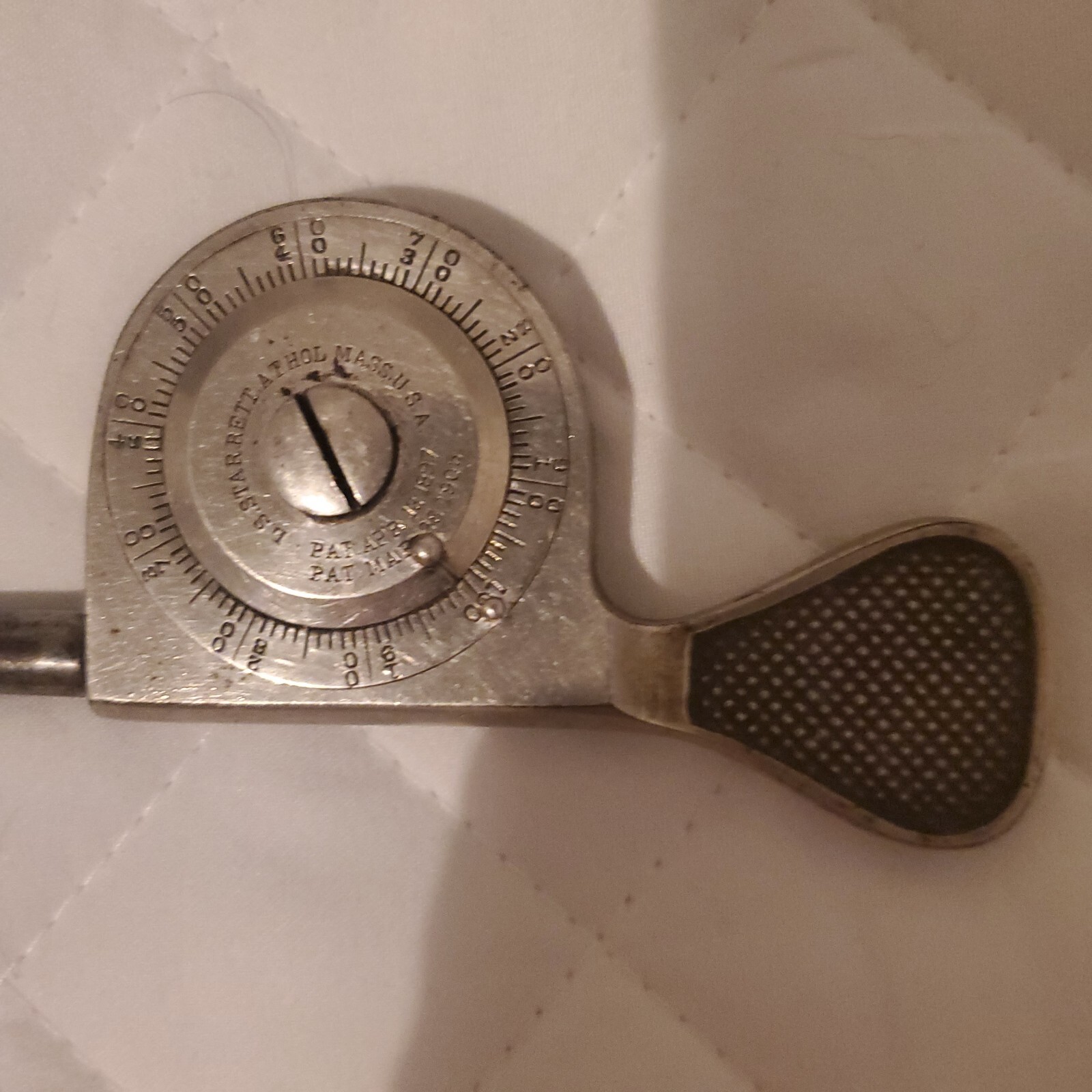 Vintage Gauge L. S. STARRETT Athol Mass. U.S.A. 1897, 1905 rotation counter