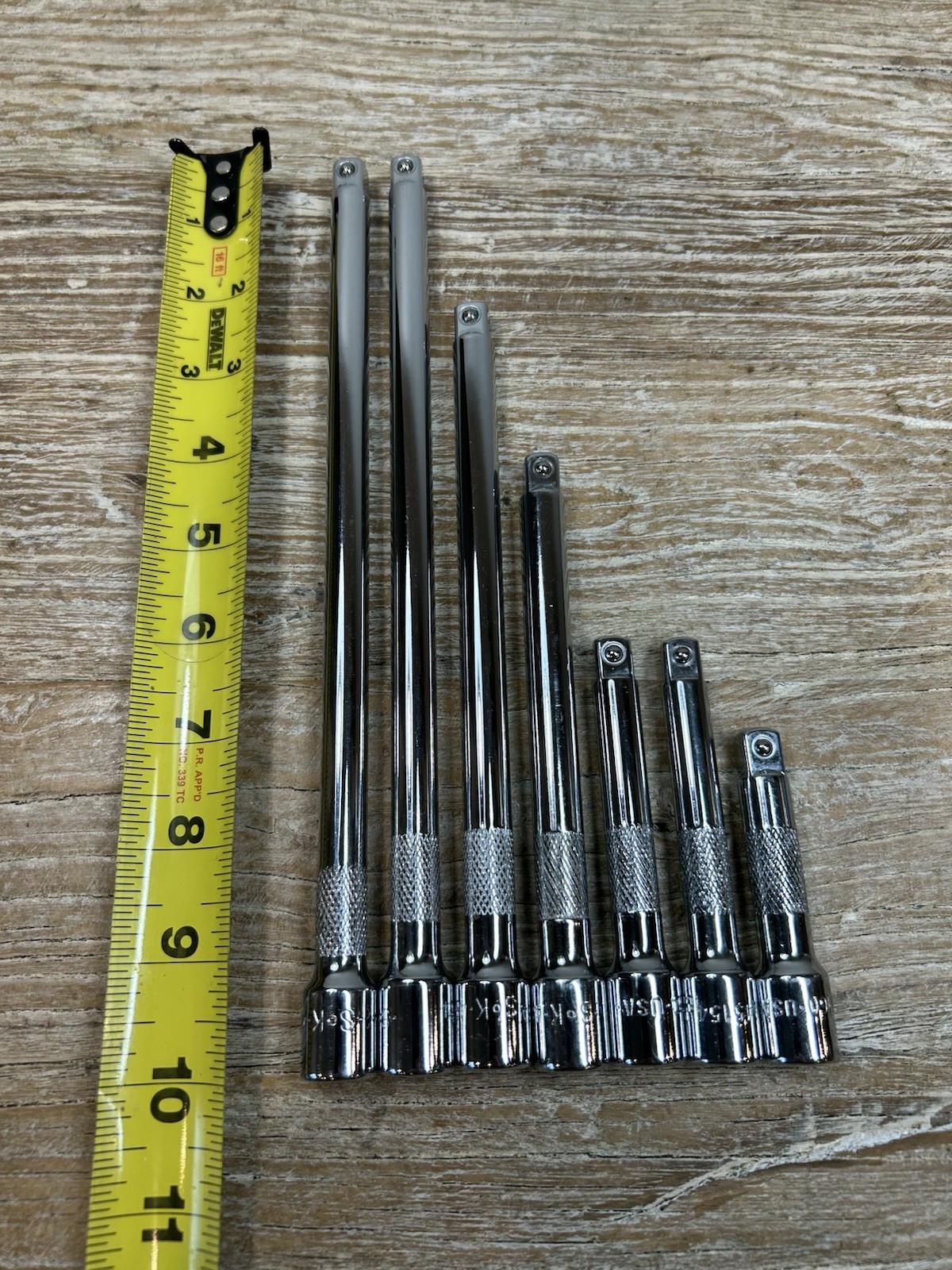 SK Tools 7 Piece 3”, 4″, 6″, 8”, 10″ – 3/8″ Drive Extension Lot Set FREE SHIP