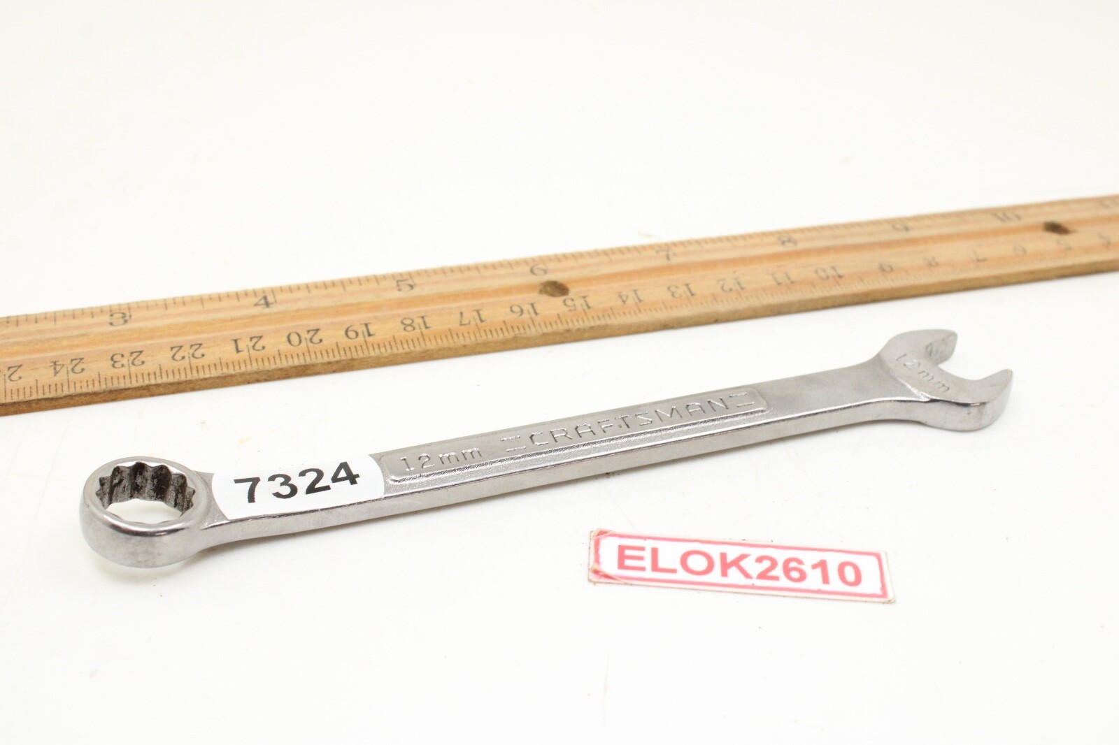 Craftsman V^-42916 12mm 12 Point Metric Combination Wrench 6″ Long USA