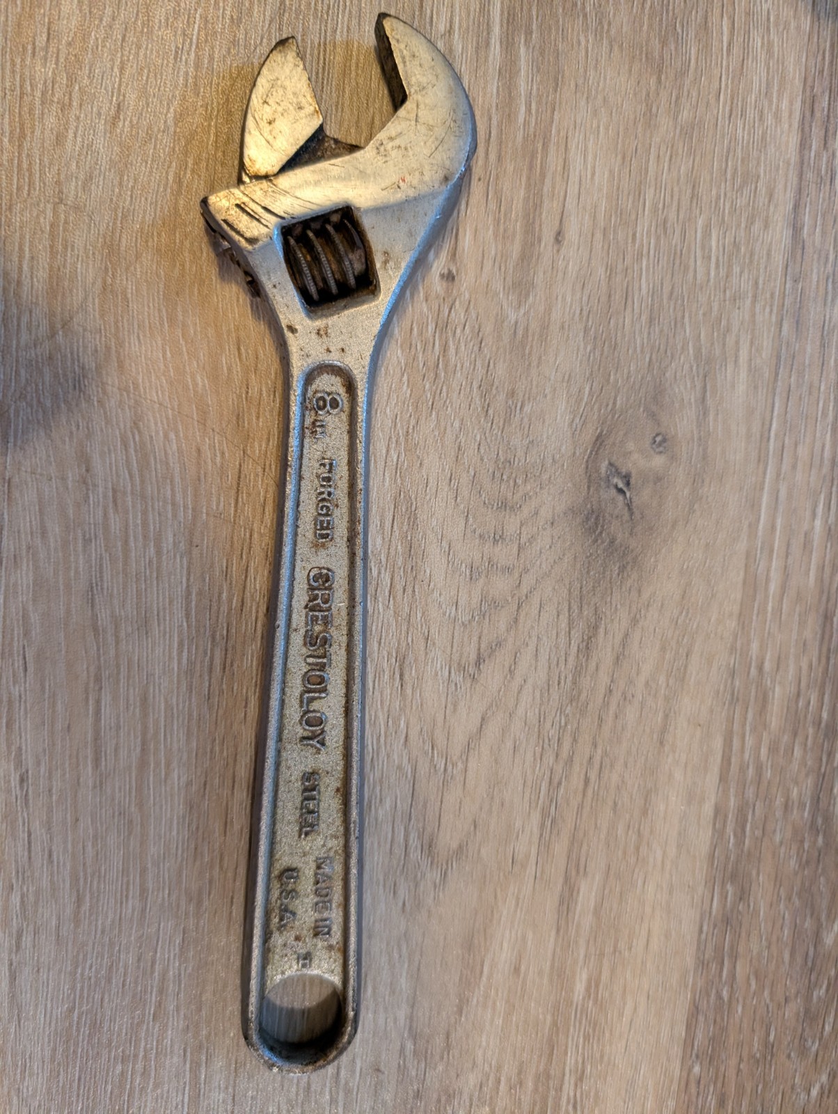 Vintage Crescent Tools «Crestoloy» 8″ Adjustable Wrench – NICE – USA