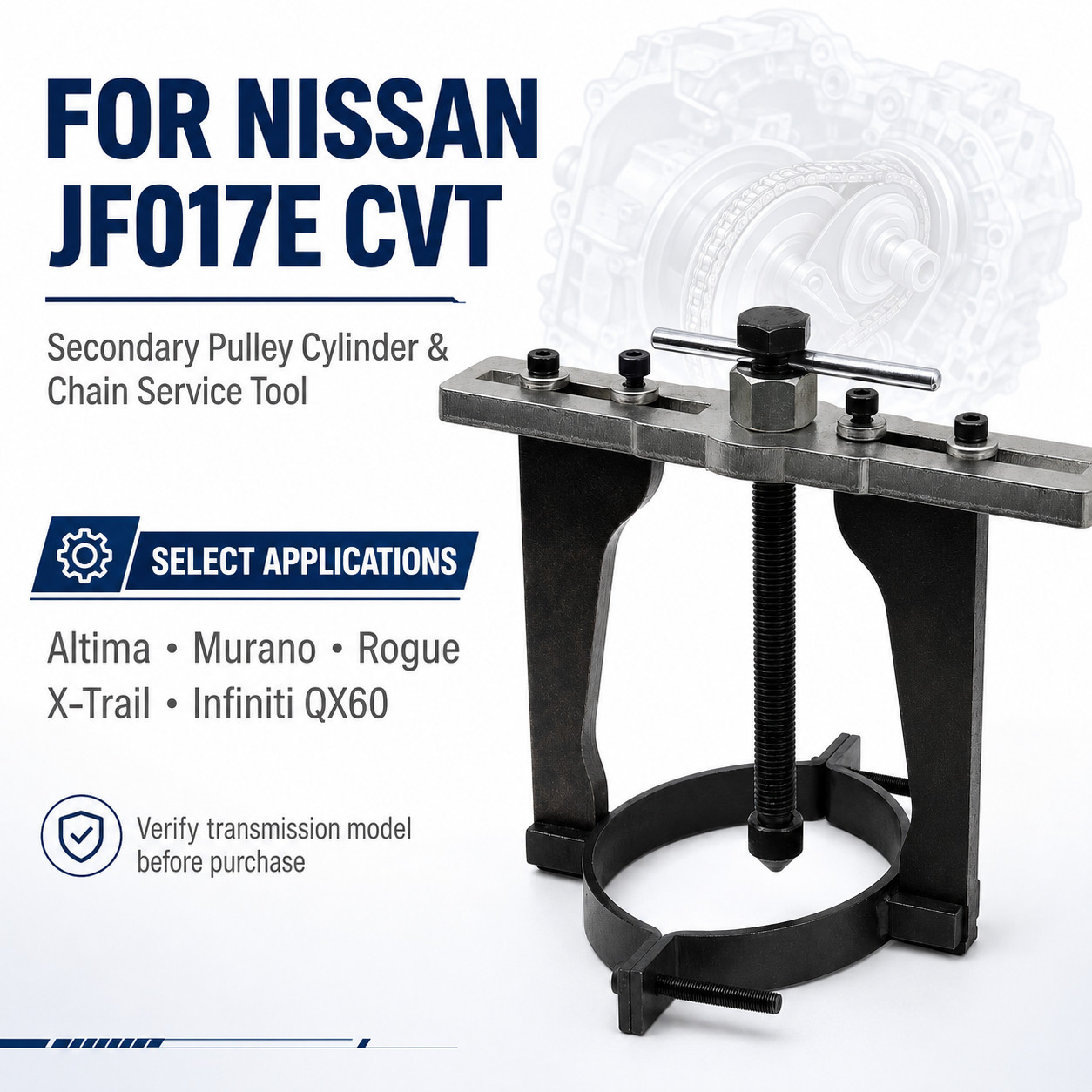 CVT Hydraulic Cylinder Removal Install Chain Tool For Nissan Transmission JF017E