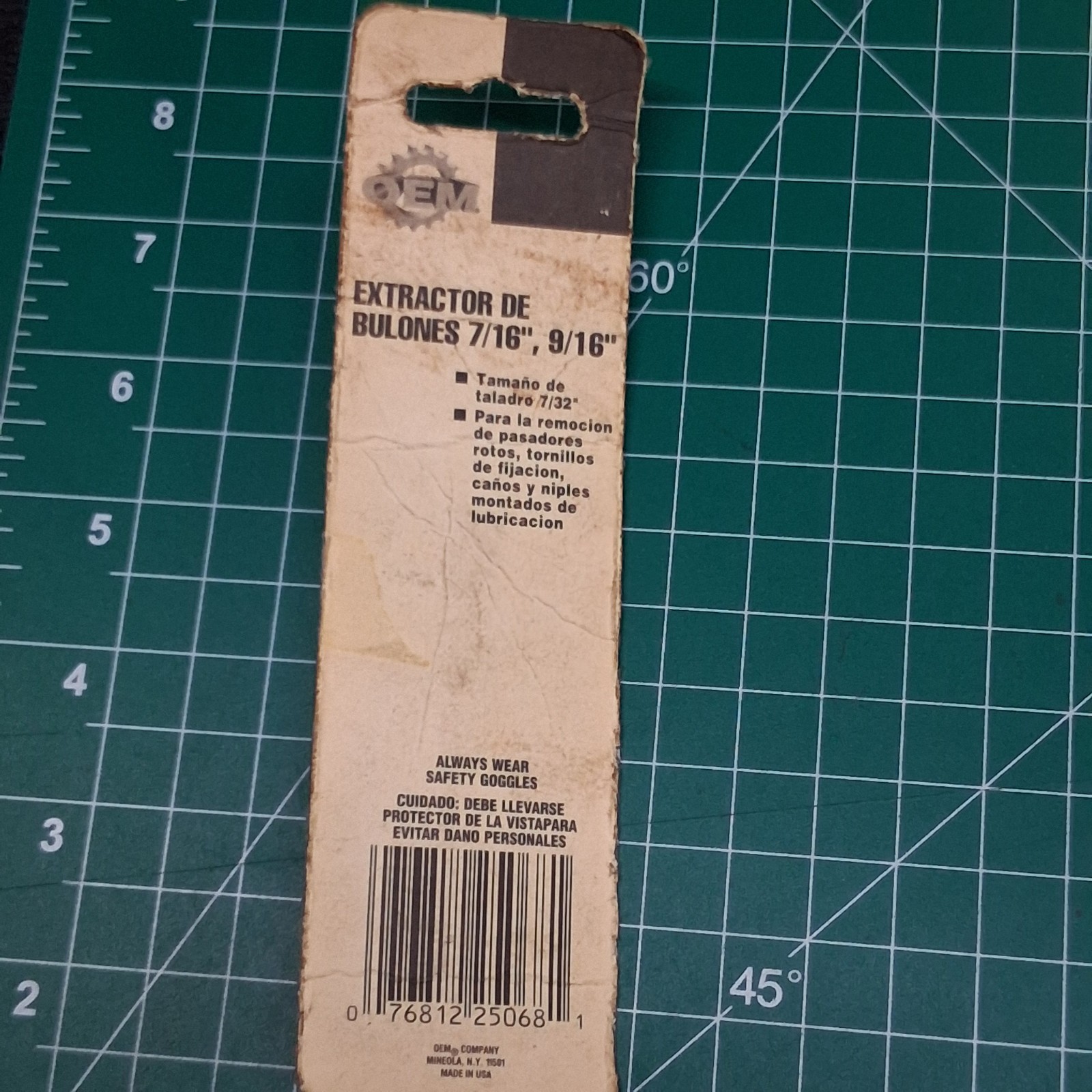 Vintage OEM Tools 7/16″ Spiral Fluted Twist Bolt Screw Extractor Bit