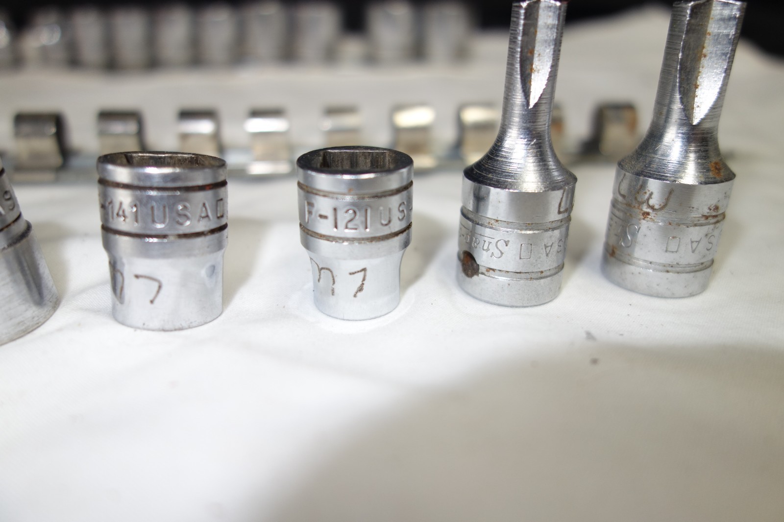 Snap On 10 PC Socket (F) Set Plus Extras281,261,241,221,201 191,181,161,141,121+
