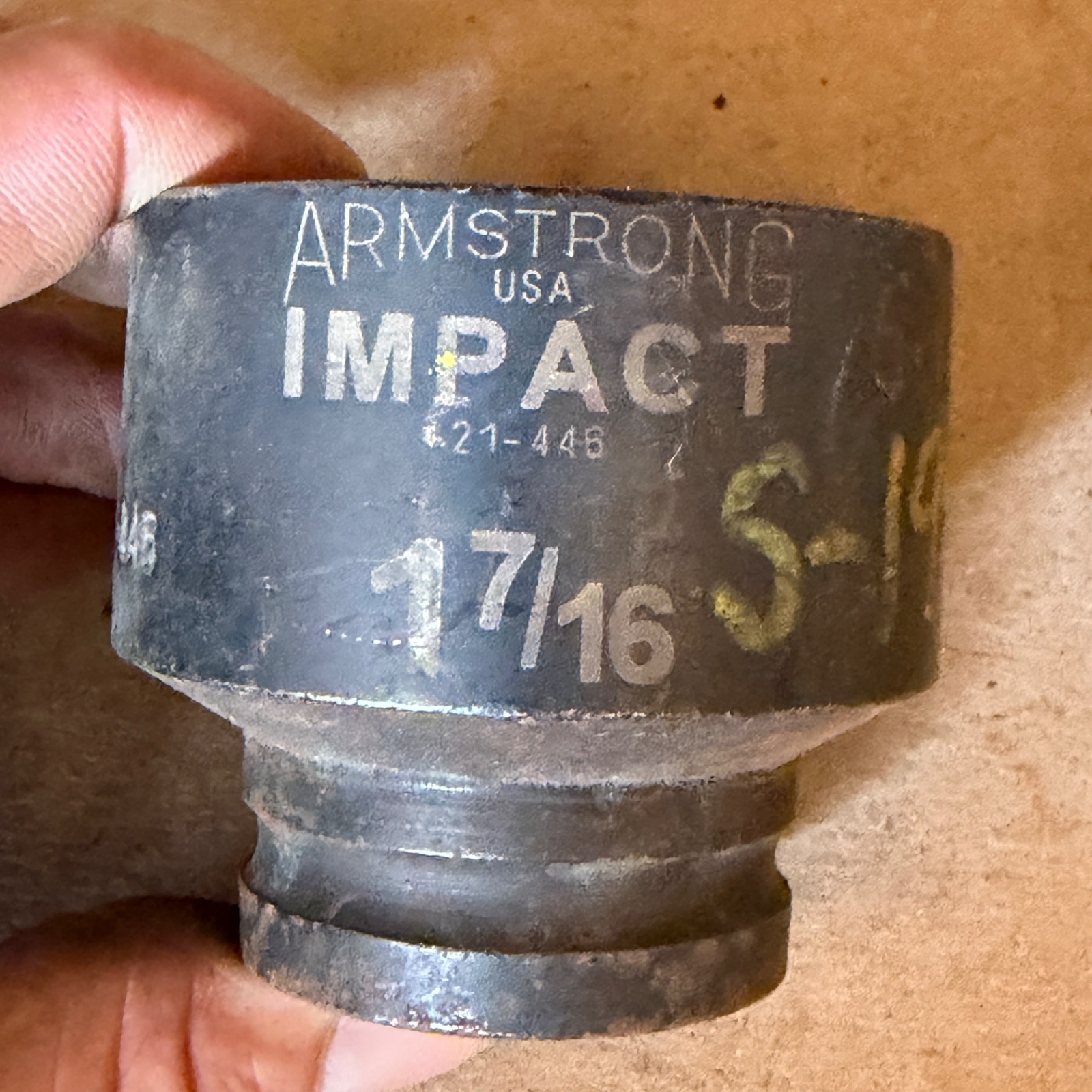 Armstrong 21-446 1-7/16″ Shallow Impact Socket 1/2″ Drive 8 pt USA