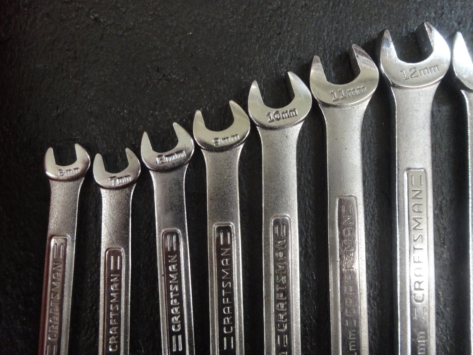 USA Made Craftsman 13 piece METRIC combination wrench set 6mm-19mm -VA-