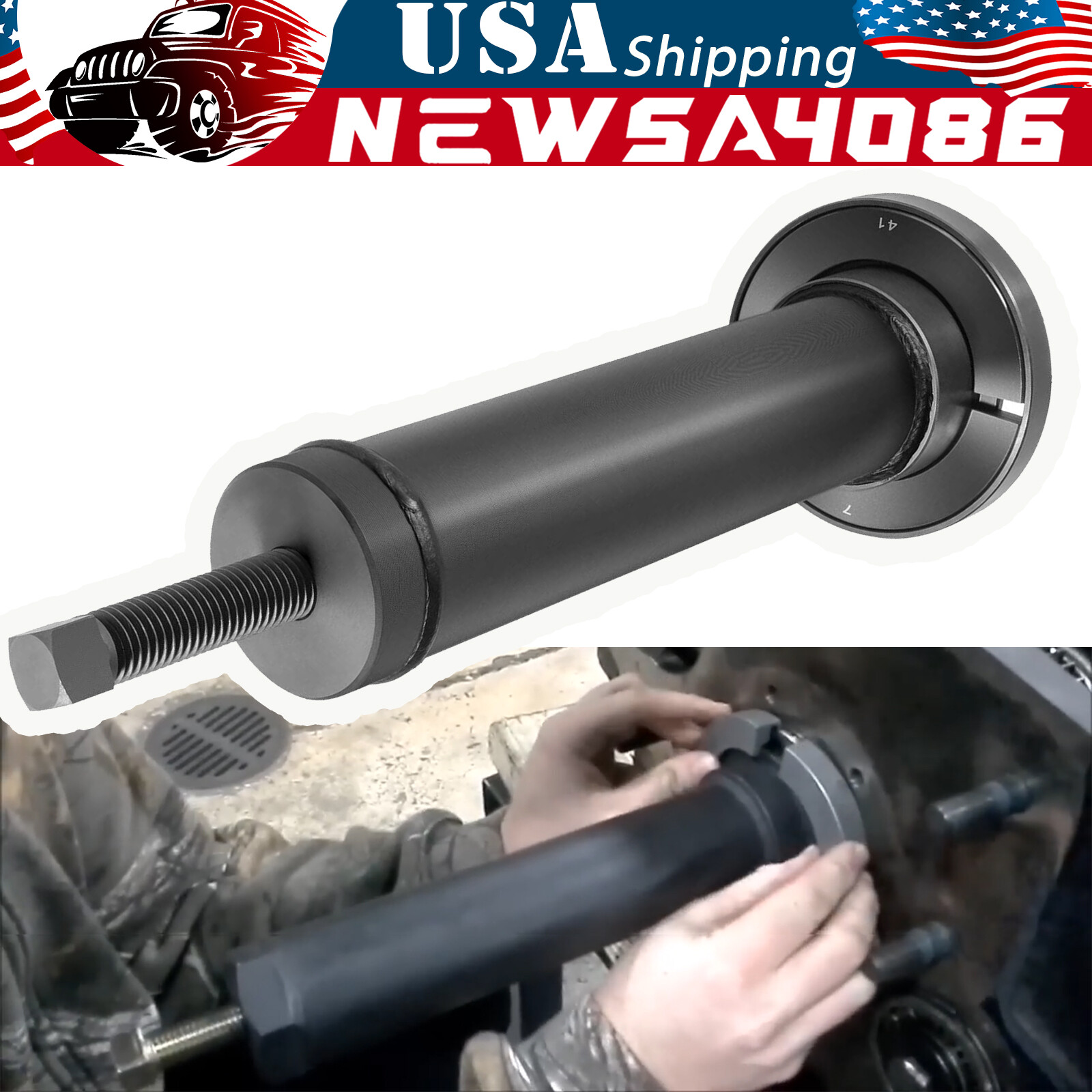 Input Shaft Bearing Puller Tool for Eaton Fuller 1 3/4″ & 2″ Shafts