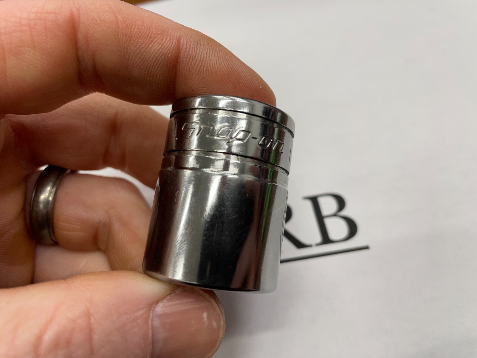 Snap-On Tools USA NEW SAE 1/2 Drive 11/16″ Double Square 8PT Chrome Socket SW422