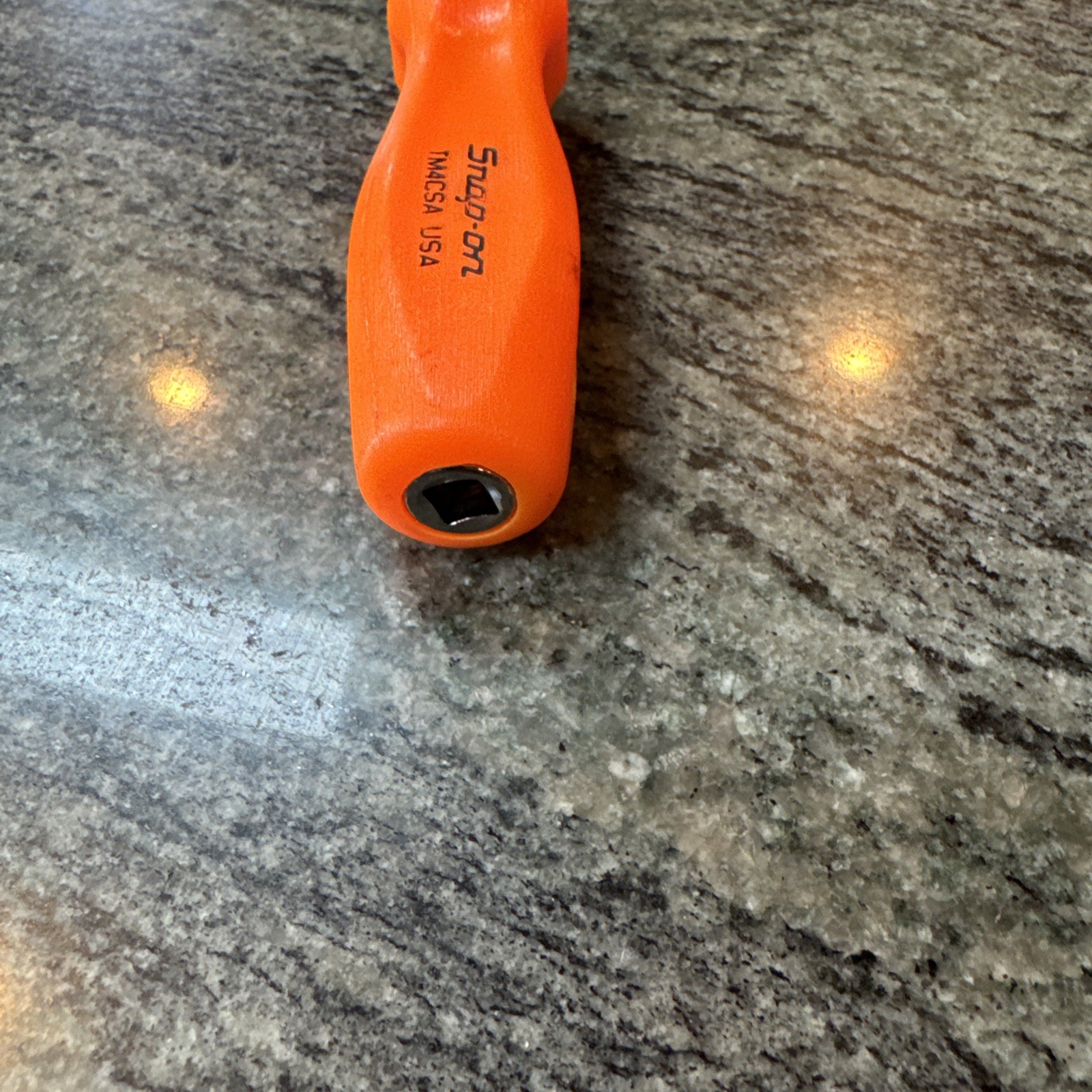 Snap On tm4csa 1/4 drive 6” standard shank driver Orange new