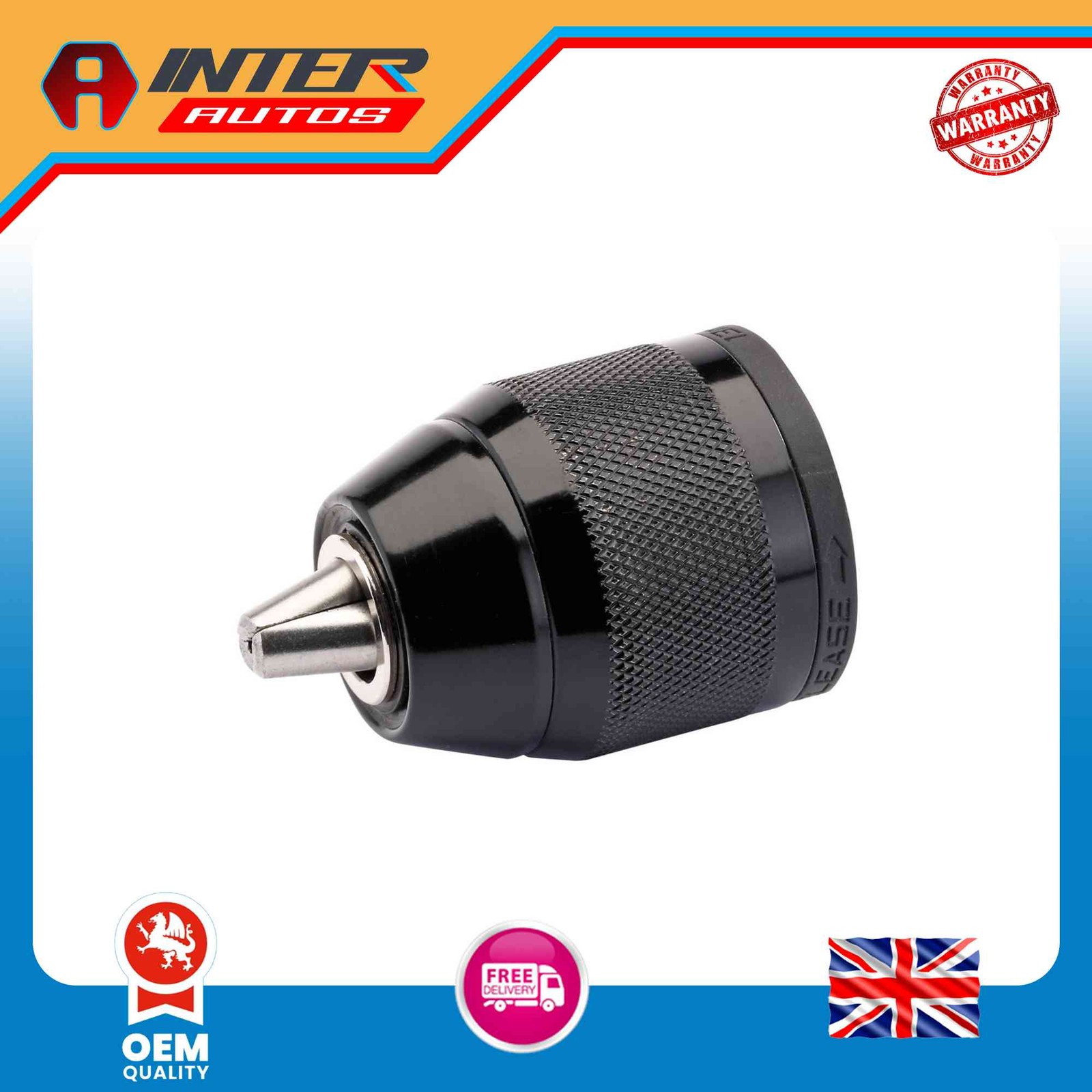 Draper Keyless Metal Chuck Sleeve for Mains and Cordless Drills, 1-2″ x 20UNF (1