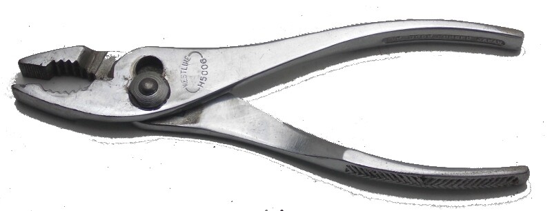 Vintage Westline 6.25″ Slip Joint Knurled Grip Pliers H5006 Made in Japan Used