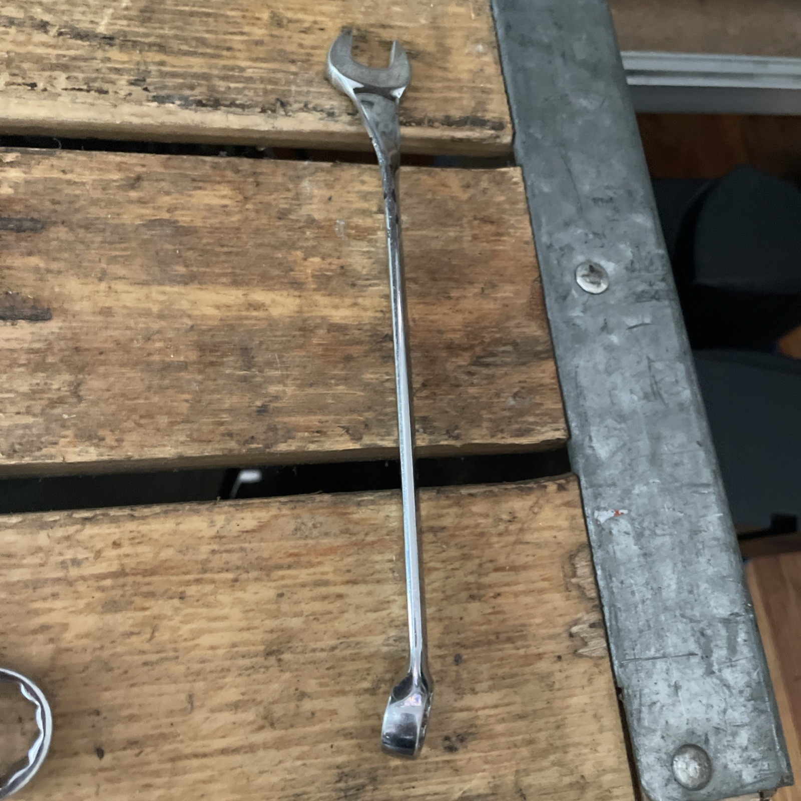 Snap-On Wrench Lot X 4 Chrome/ Industrial Finish 3/4 – 11/16 – 7/16 X 2 GOEX OEX