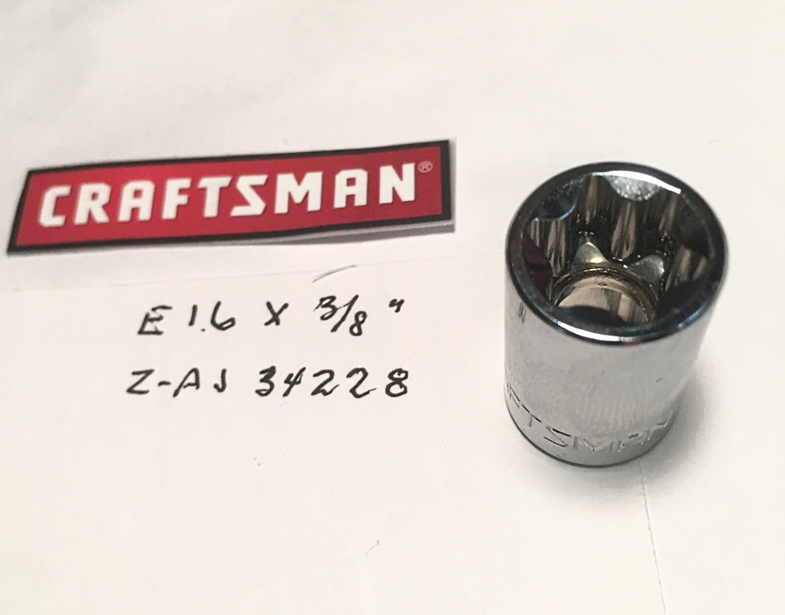 Craftsman External E16 x 3/8″ Torx Star Bit Socket Z-AJ 34628 Free Shipping