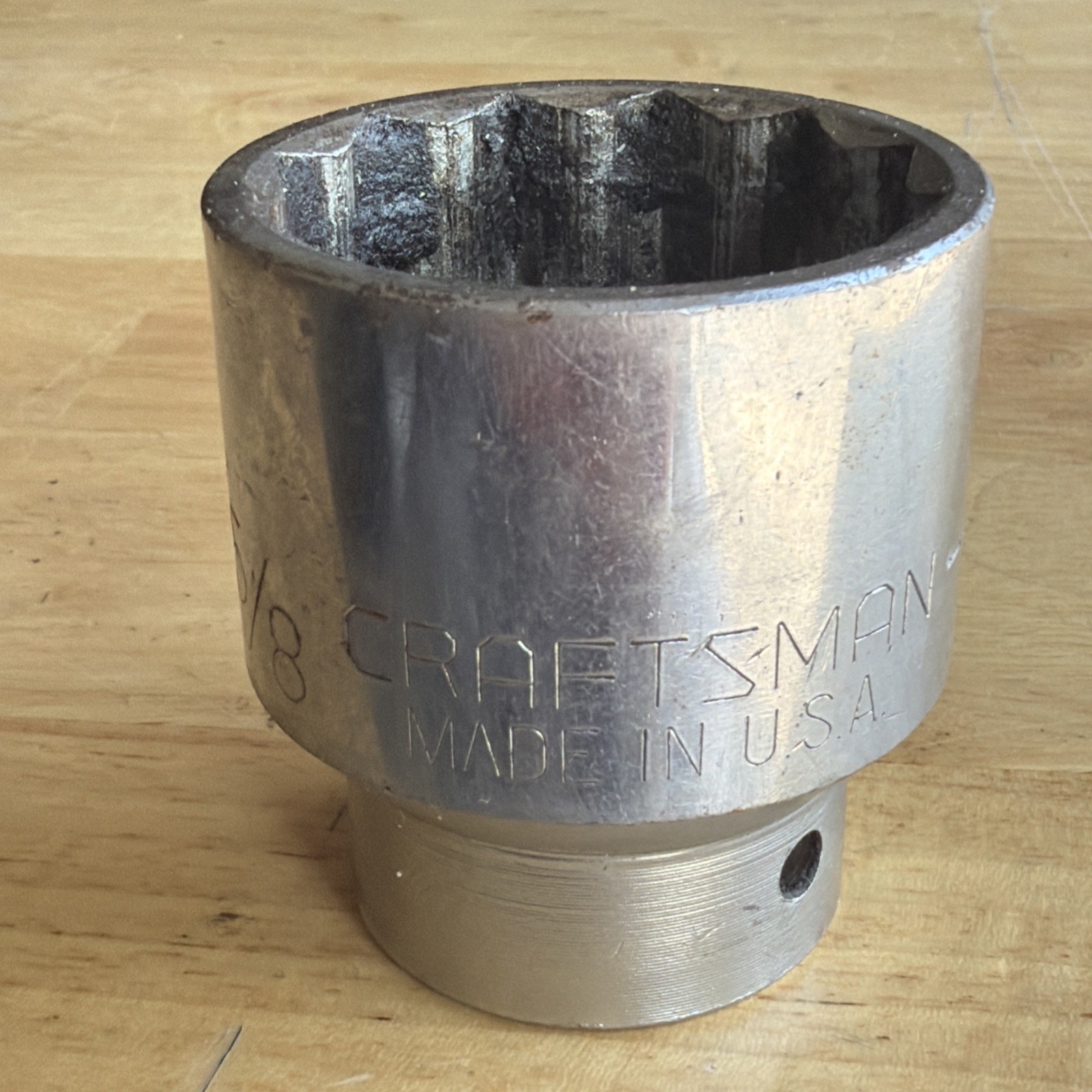 Craftsman 1-5/8″ Shallow Socket 3/4″ Drive 12 Point V Series 47553 Made in USA