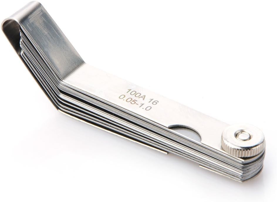 16-Piece Curved Steel Filler Gauge Tool – Essential for Woodworking Measurements