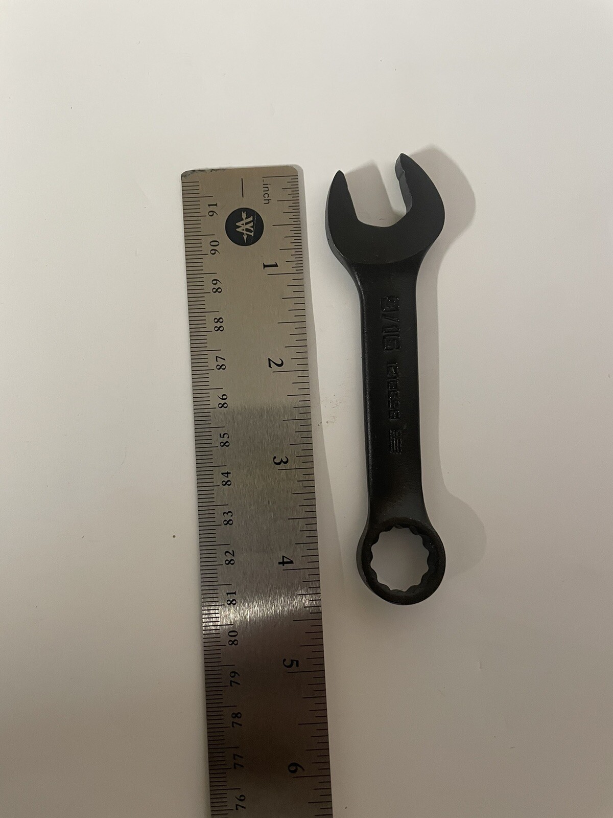 Proto J1218ESB Stubby 9/16” Combination Wrench, Black Oxide