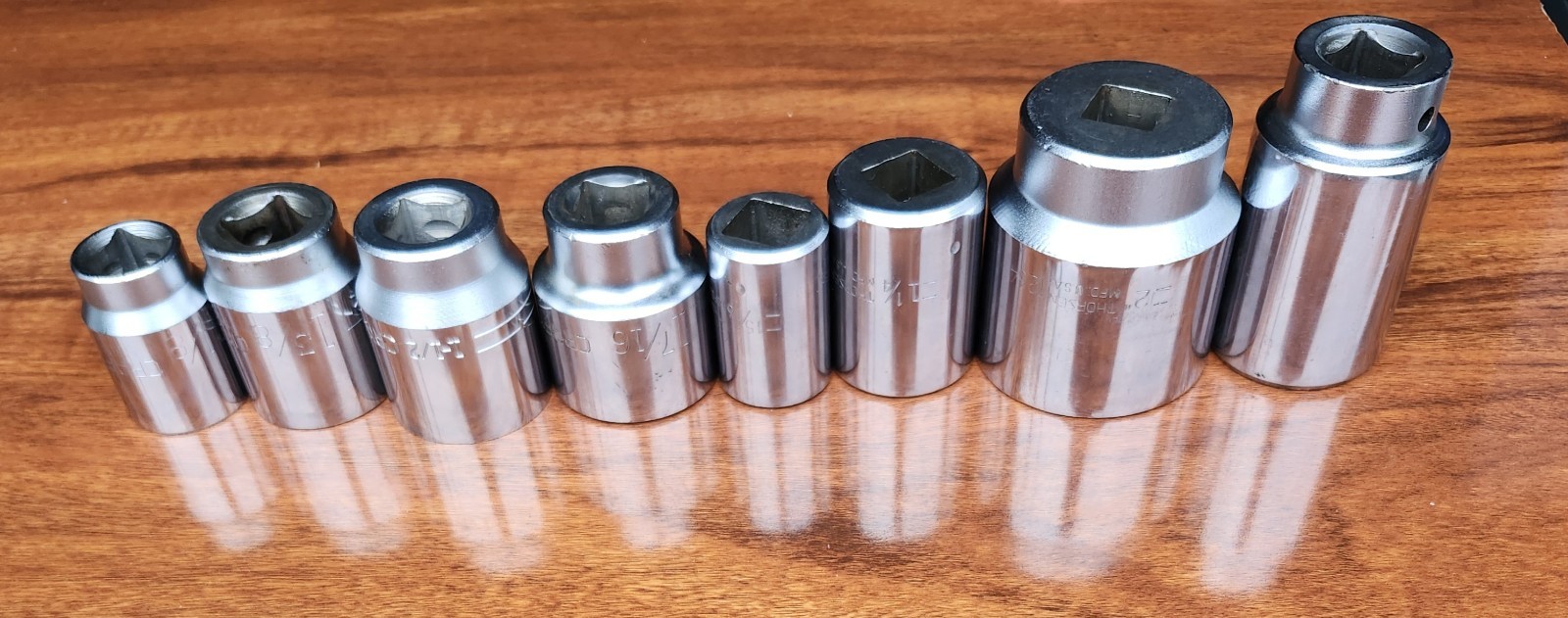3/4” Drive Socket Lot 8 CRAFTSMAN THORSEN PROTO 2″ to 15/16″ USA Pre-Owned