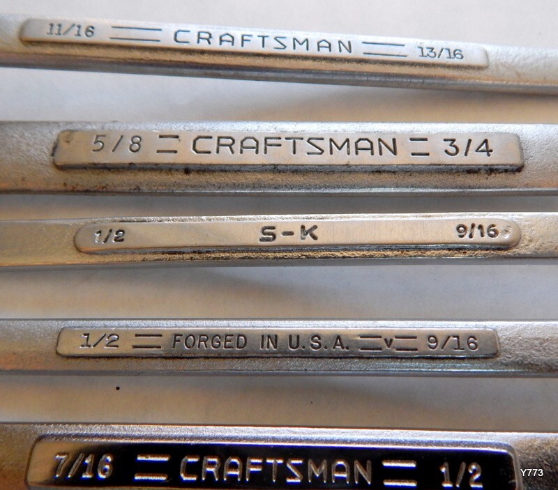 9 PCS Mixed Lot 12-Point SAE Box Wrenches