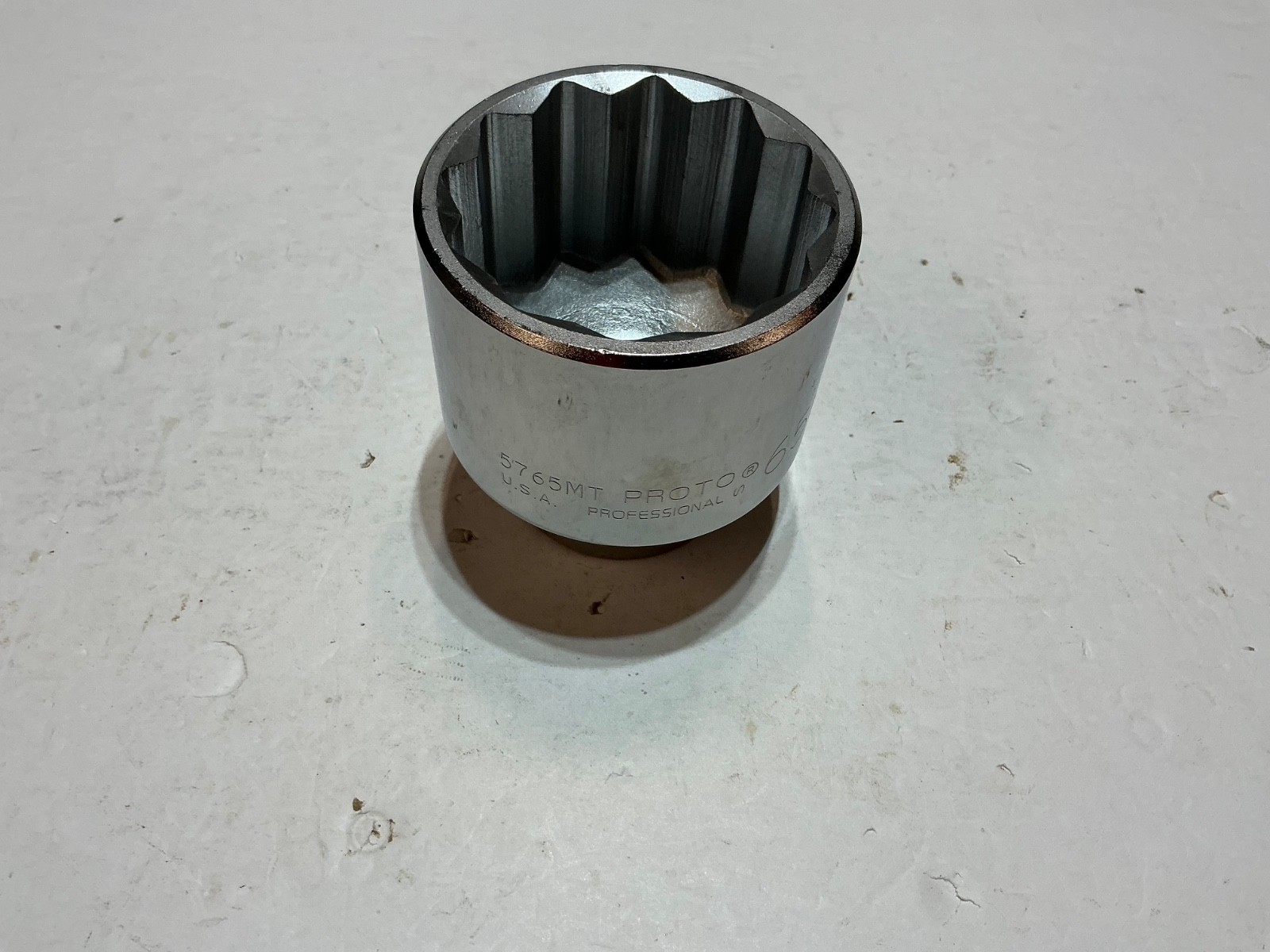 New Proto 1″ drive 65mm shallow socket 12pt 5765MT USA made